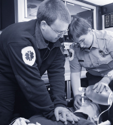 EMTs working on a patient