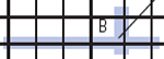 Street segment is blue line