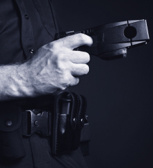Officer with a Taser