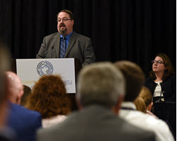 David Muhlhausen addresses National Opioid and Emerging Drug Threats Policy and Practice Forum