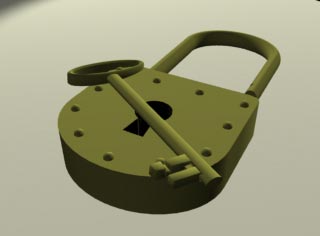 Image of lock and key
