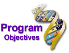 image of dna strand with text Program objectives