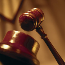 Photo of a judge's gavel