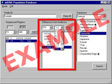 screenshot of a DNA sequencing computer program