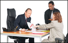 Photo of a pretrial conference
