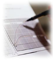 Photo of statistics chart in book
