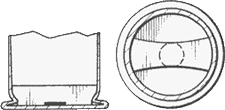 illustration of a bar anvil bullet cartridge