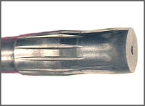 photo of a double-taped rifling button