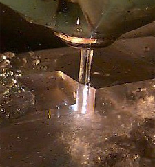 Photo of an electrical discharge machine