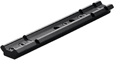 Aluminum base for mounting telescopic sight, formed by extrusion
