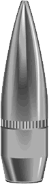 Jacketed boatail bullet