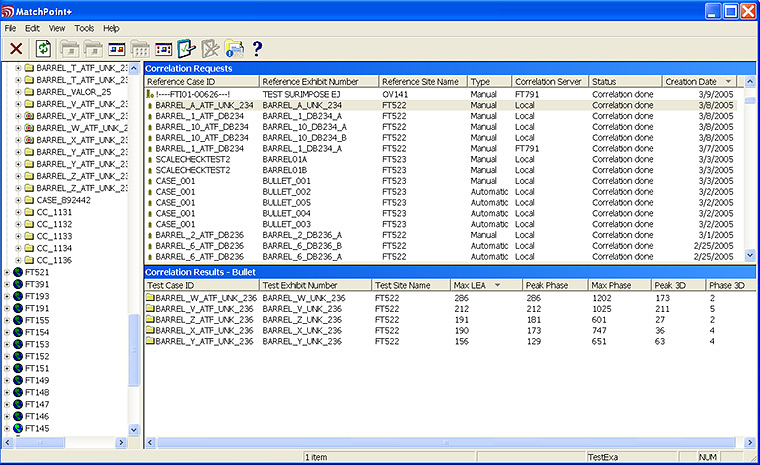 Print version of correlation results in MatchPoint+™