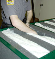 Duke Projectile Recovery System combination foam and synthetic/natural fiber blend