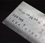 Steel machinist's scale