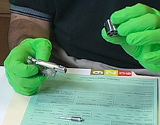 Revolver with cylinder removed