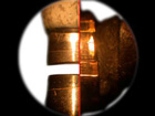 Air gap measurement under a comparison microscope
