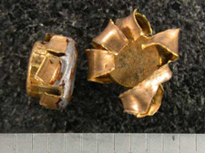 Mushroomed bullet