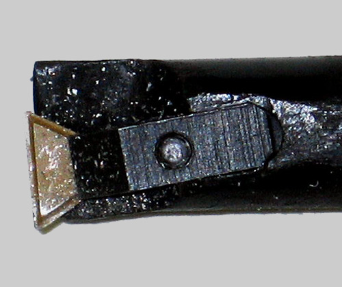 Close up of boring bar