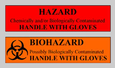 Biohazard labels