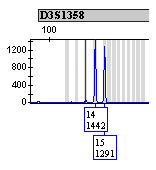 Image of peaks and bands