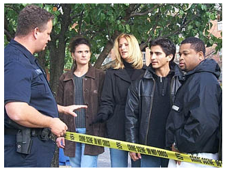 Photo of law enforcement officer at a crime scene