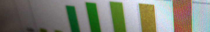 close up of a bar graph