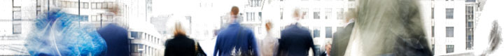 Blurry photo of people walking