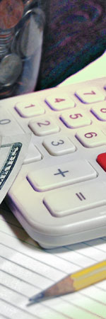 Photo of a calculator