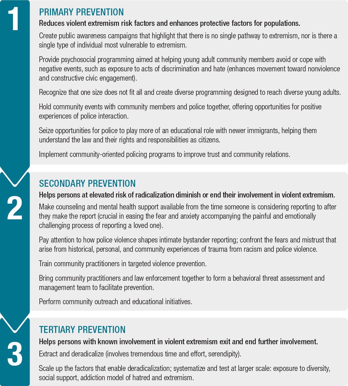 Exhibit 2. A Public Health Approach to Addressing Domestic Radicalization and Violent Extremism